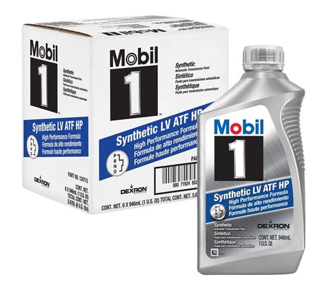 mobil 1 synthetic lv atf dexron hp|Mobil 1 Synthetic LV ATF HP Case 6 x 1 Quart.